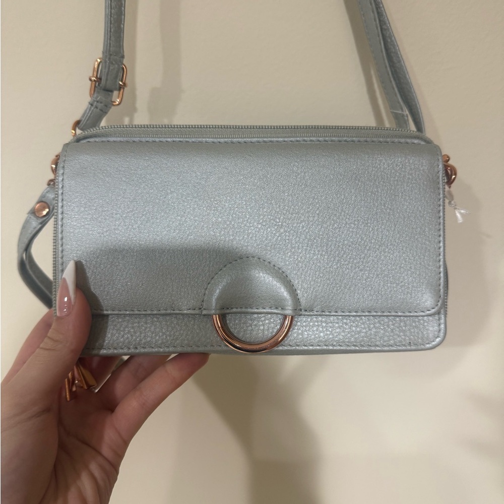 Elegant Gray Crossbody Bag
